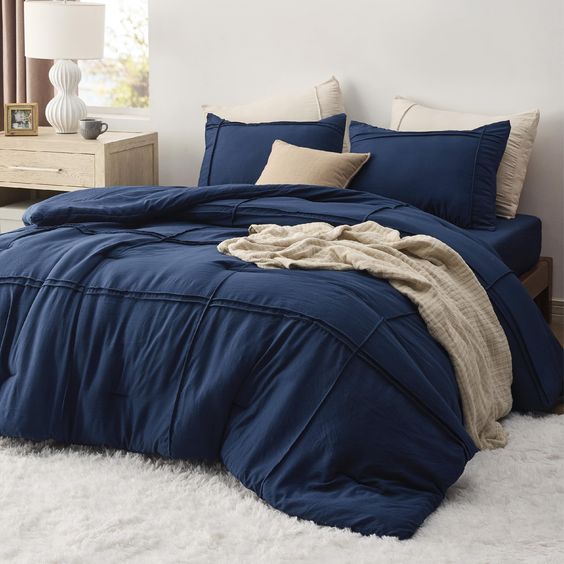 blue bedding